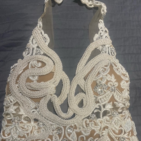 GALANNI EUDORA MIDI DRESS CREAM/NUDE - Picture 5 of 17